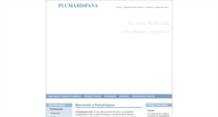 Desktop Screenshot of plumahispana.info