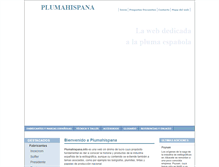 Tablet Screenshot of plumahispana.info